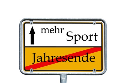 Schild - Guter Vorsatz mehr Sport